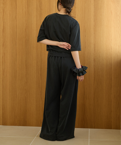 IENA LA BOUCLE(イエナラブークル)の「《追加3/洗濯機洗い可》IENA LA BOUCLE Cupra mix イージーパンツ(その他パンツ・レディース・ベージュ/ブラック・34/36/38/40)」の12枚目の写真