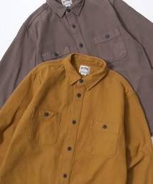 HOUSTON/ヒューストン Muji Stripe Viyella Shirt/ムジ ストライプ ビエラシャツ/ネルシャツ/レディース メンズ