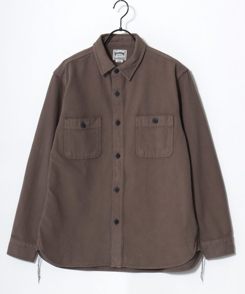 HOUSTON（ヒューストン）の「HOUSTON/ヒューストン Muji Stripe Viyella Shirt/ムジ ストライプ ビエラシャツ/ネルシャツ/レディース メンズ（シャツ/ブラウス・メンズ・ホワイト系その他/グレー/マスタード/ブラック/ネイビー/ブラック系その他/グレー系その他/ブルー系その他/グリーン系その他/オリーブ・M/L/XL）」の18枚目の写真