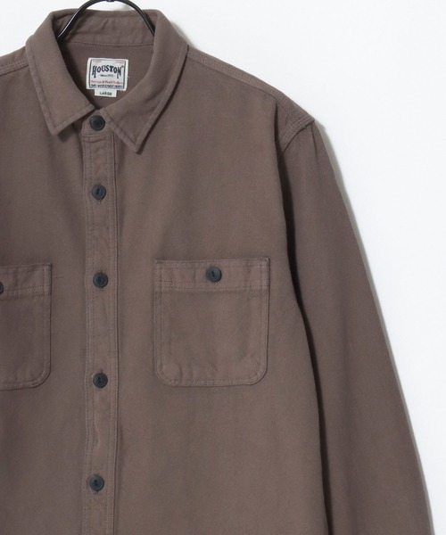 HOUSTON（ヒューストン）の「HOUSTON/ヒューストン Muji Stripe Viyella Shirt/ムジ ストライプ ビエラシャツ/ネルシャツ/レディース メンズ（シャツ/ブラウス・メンズ・ホワイト系その他/グレー/マスタード/ブラック/ネイビー/ブラック系その他/グレー系その他/ブルー系その他/グリーン系その他/オリーブ・M/L/XL）」の12枚目の写真
