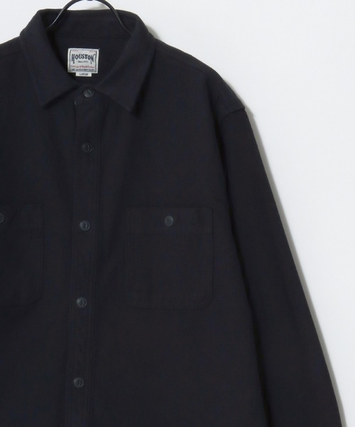HOUSTON（ヒューストン）の「HOUSTON/ヒューストン Muji Stripe Viyella Shirt/ムジ ストライプ ビエラシャツ/ネルシャツ/レディース メンズ（シャツ/ブラウス・メンズ・ホワイト系その他/グレー/マスタード/ブラック/ネイビー/ブラック系その他/グレー系その他/ブルー系その他/グリーン系その他/オリーブ・M/L/XL）」の11枚目の写真