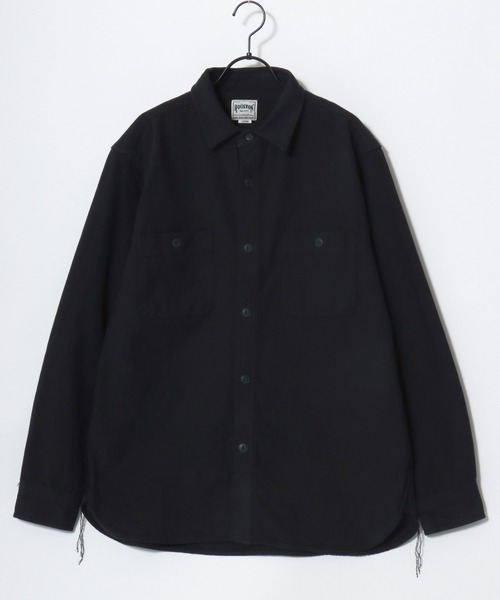 HOUSTON（ヒューストン）の「HOUSTON/ヒューストン Muji Stripe Viyella Shirt/ムジ ストライプ ビエラシャツ/ネルシャツ/レディース メンズ（シャツ/ブラウス・メンズ・ホワイト系その他/グレー/マスタード/ブラック/ネイビー/ブラック系その他/グレー系その他/ブルー系その他/グリーン系その他/オリーブ・M/L/XL）」の16枚目の写真
