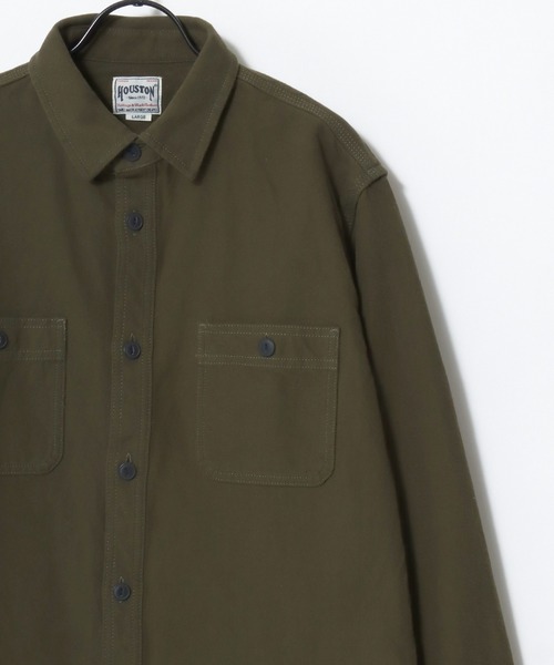 HOUSTON（ヒューストン）の「HOUSTON/ヒューストン Muji Stripe Viyella Shirt/ムジ ストライプ ビエラシャツ/ネルシャツ/レディース メンズ（シャツ/ブラウス・メンズ・ホワイト系その他/グレー/マスタード/ブラック/ネイビー/ブラック系その他/グレー系その他/ブルー系その他/グリーン系その他/オリーブ・M/L/XL）」の13枚目の写真