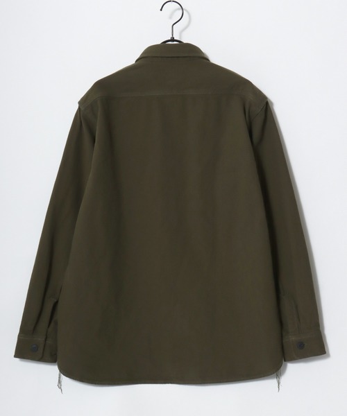 HOUSTON（ヒューストン）の「HOUSTON/ヒューストン Muji Stripe Viyella Shirt/ムジ ストライプ ビエラシャツ/ネルシャツ/レディース メンズ（シャツ/ブラウス・メンズ・ホワイト系その他/グレー/マスタード/ブラック/ネイビー/ブラック系その他/グレー系その他/ブルー系その他/グリーン系その他/オリーブ・M/L/XL）」の21枚目の写真