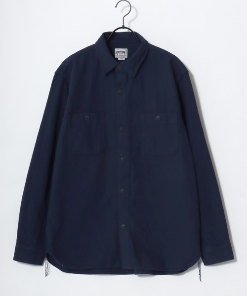 HOUSTON（ヒューストン）の「HOUSTON/ヒューストン Muji Stripe Viyella Shirt/ムジ ストライプ ビエラシャツ/ネルシャツ/レディース メンズ（シャツ/ブラウス・メンズ・ホワイト系その他/グレー/マスタード/ブラック/ネイビー/ブラック系その他/グレー系その他/ブルー系その他/グリーン系その他/オリーブ・M/L/XL）」の22枚目の写真