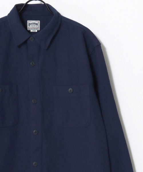 HOUSTON（ヒューストン）の「HOUSTON/ヒューストン Muji Stripe Viyella Shirt/ムジ ストライプ ビエラシャツ/ネルシャツ/レディース メンズ（シャツ/ブラウス・メンズ・ホワイト系その他/グレー/マスタード/ブラック/ネイビー/ブラック系その他/グレー系その他/ブルー系その他/グリーン系その他/オリーブ・M/L/XL）」の14枚目の写真