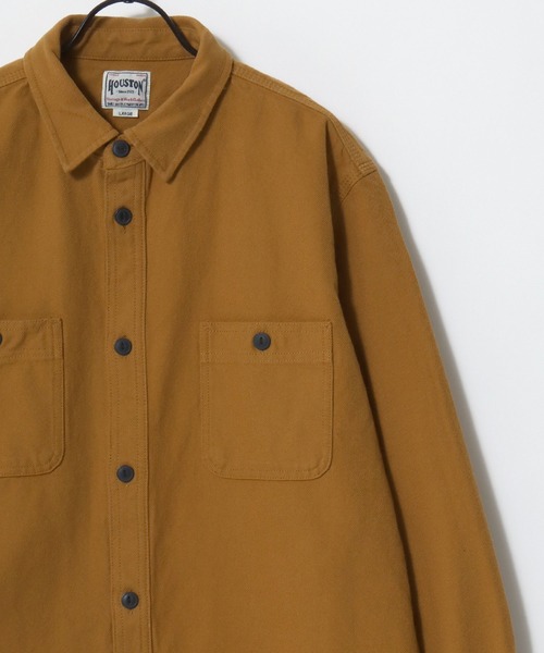 HOUSTON（ヒューストン）の「HOUSTON/ヒューストン Muji Stripe Viyella Shirt/ムジ ストライプ ビエラシャツ/ネルシャツ/レディース メンズ（シャツ/ブラウス・メンズ・ホワイト系その他/グレー/マスタード/ブラック/ネイビー/ブラック系その他/グレー系その他/ブルー系その他/グリーン系その他/オリーブ・M/L/XL）」の15枚目の写真