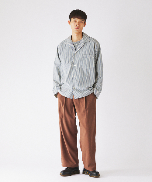 JOURNAL STANDARD relume(ジャーナルスタンダード レリューム)の「バルジ ツイル ”レイジー” 1タック スラックス(スラックス・メンズ・ブラック/チャコールグレー/ネイビー/ブラウン系その他・SMALL/MEDIUM/LARGE)」の6枚目の写真
