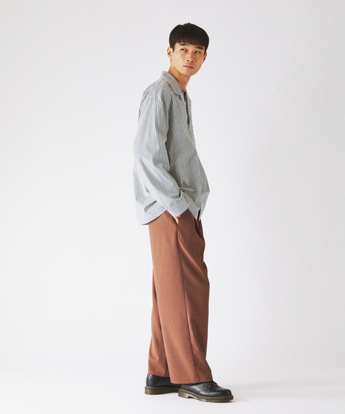 JOURNAL STANDARD relume(ジャーナルスタンダード レリューム)の「バルジ ツイル ”レイジー” 1タック スラックス(スラックス・メンズ・ブラック/チャコールグレー/ネイビー/ブラウン系その他・SMALL/MEDIUM/LARGE)」の8枚目の写真