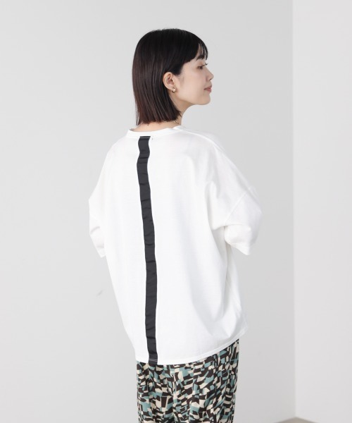 Bou Jeloud(ブージュルード)の「WシルケットロゴT(Tシャツ/カットソー・レディース・オフホワイト/A/ブラック・FREE)」の9枚目の写真
