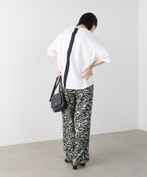 Bou Jeloud(ブージュルード)の「WシルケットロゴT(Tシャツ/カットソー・レディース・オフホワイト/A/ブラック・FREE)」の14枚目の写真