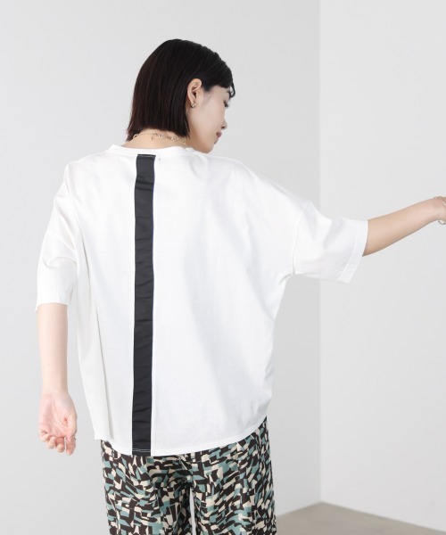 Bou Jeloud(ブージュルード)の「WシルケットロゴT(Tシャツ/カットソー・レディース・オフホワイト/A/ブラック・FREE)」の15枚目の写真