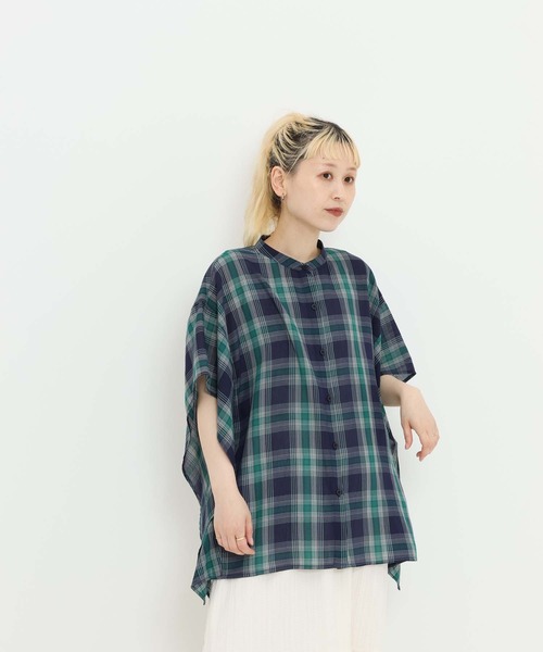 HEART MARKET(ハートマーケット)の「イージーケアースキッパーポンチョブラウス(シャツ/ブラウス・レディース・グレー/レッド/グリーン/ネイビー・FREE)」の6枚目の写真