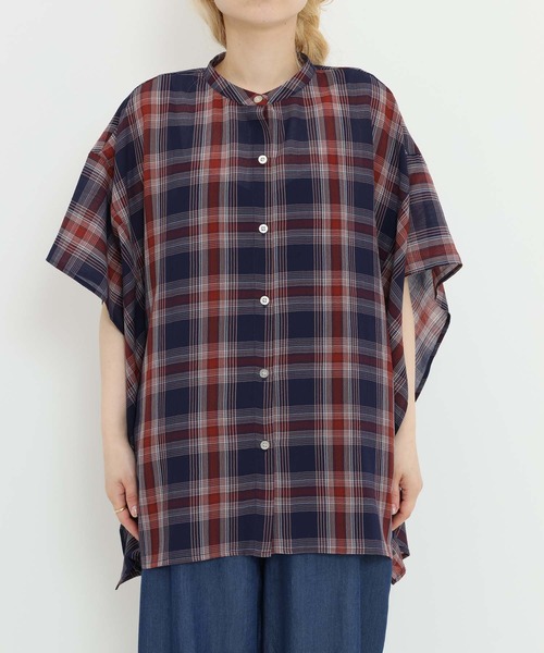 HEART MARKET(ハートマーケット)の「イージーケアースキッパーポンチョブラウス(シャツ/ブラウス・レディース・グレー/レッド/グリーン/ネイビー・FREE)」の8枚目の写真
