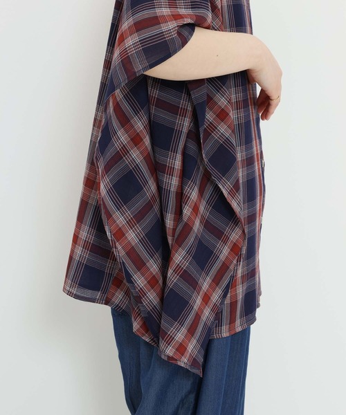 HEART MARKET(ハートマーケット)の「イージーケアースキッパーポンチョブラウス(シャツ/ブラウス・レディース・グレー/レッド/グリーン/ネイビー・FREE)」の14枚目の写真