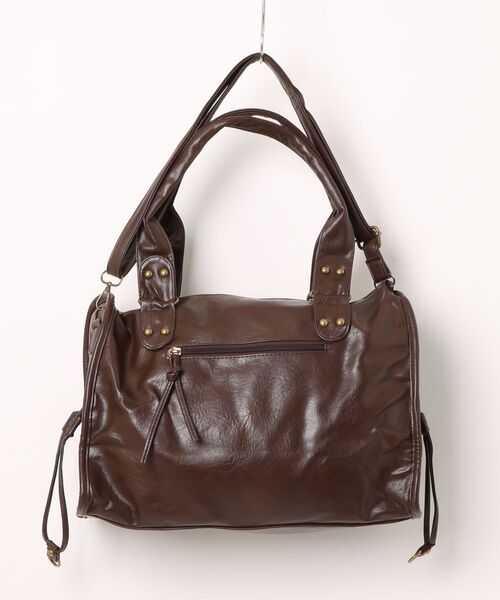apres jour clair（アプレジュールクレア）の「【apres jour clair】ビッグデザインフェイクレザーショルダーバッグ（ショルダーバッグ・レディース・ブラウン系その他/ブラウン・FREE）」の8枚目の写真