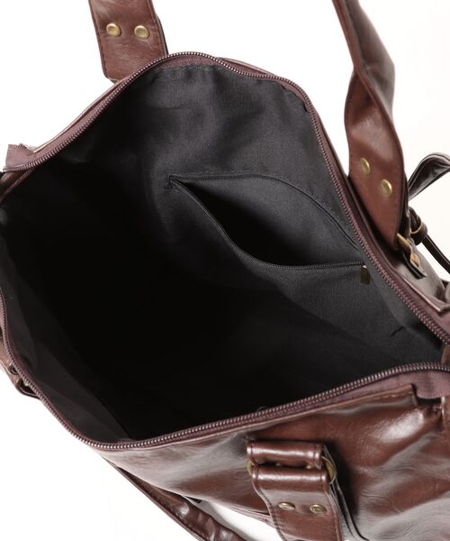 apres jour clair（アプレジュールクレア）の「【apres jour clair】ビッグデザインフェイクレザーショルダーバッグ（ショルダーバッグ・レディース・ブラウン系その他/ブラウン・FREE）」の10枚目の写真