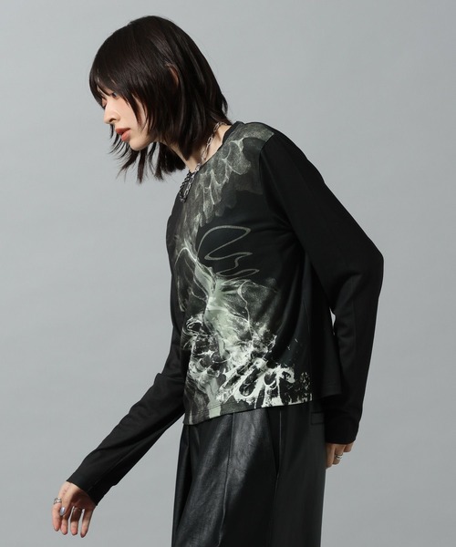 PAGEBOY（ページボーイ）の「【KISHI KAISEI】EXCLUSIVE ARTWORK パネルロンT（Tシャツ/カットソー・レディース・レッド/ブラック・FREE）」の10枚目の写真