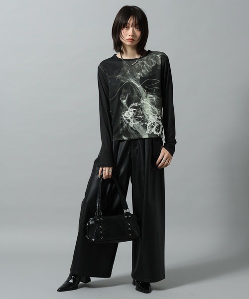 PAGEBOY（ページボーイ）の「【KISHI KAISEI】EXCLUSIVE ARTWORK パネルロンT（Tシャツ/カットソー・レディース・レッド/ブラック・FREE）」の11枚目の写真
