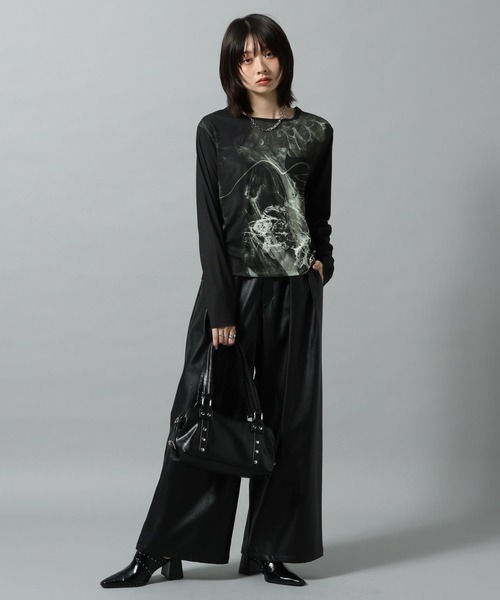 PAGEBOY（ページボーイ）の「【KISHI KAISEI】EXCLUSIVE ARTWORK パネルロンT（Tシャツ/カットソー・レディース・レッド/ブラック・FREE）」の12枚目の写真