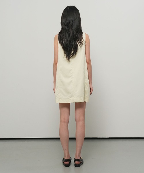 GENERAL IDEA(ジェネラルアイデア)の「【GENERAL IDEA】ミニマルツイルワンピース / MINIMAL TWILL DRESS(ワンピース・レディース・ネイビー/アイボリー・L/M/S)」の16枚目の写真