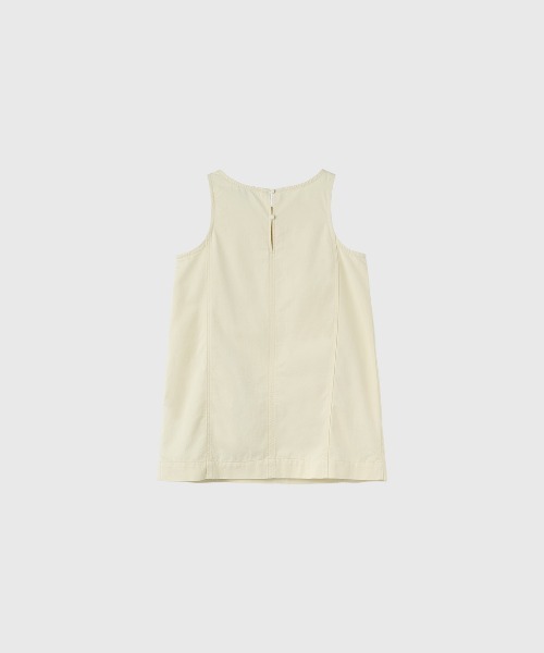 GENERAL IDEA(ジェネラルアイデア)の「【GENERAL IDEA】ミニマルツイルワンピース / MINIMAL TWILL DRESS(ワンピース・レディース・ネイビー/アイボリー・L/M/S)」の7枚目の写真