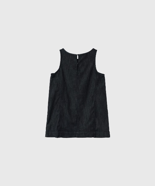 GENERAL IDEA(ジェネラルアイデア)の「【GENERAL IDEA】ミニマルツイルワンピース / MINIMAL TWILL DRESS(ワンピース・レディース・ネイビー/アイボリー・L/M/S)」の5枚目の写真