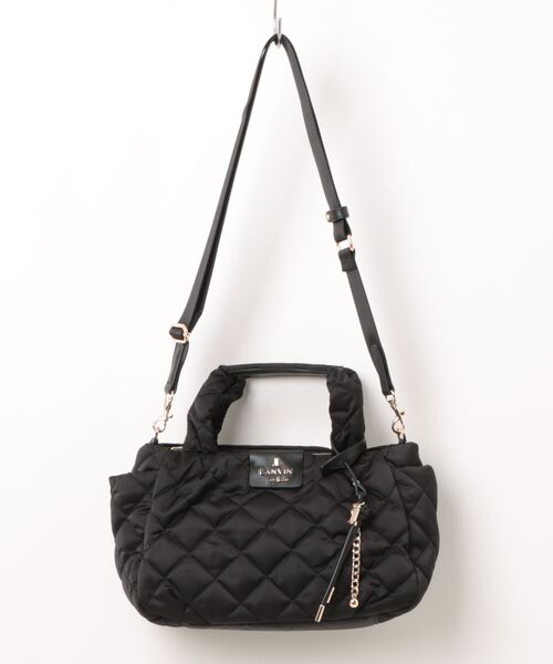 LANVIN en Bleu(ランバンオンブルー)の「エミリー 2Wayハンドバッグ(トートバッグ・レディース・ブラック/グレー・FREE)」の1枚目の写真