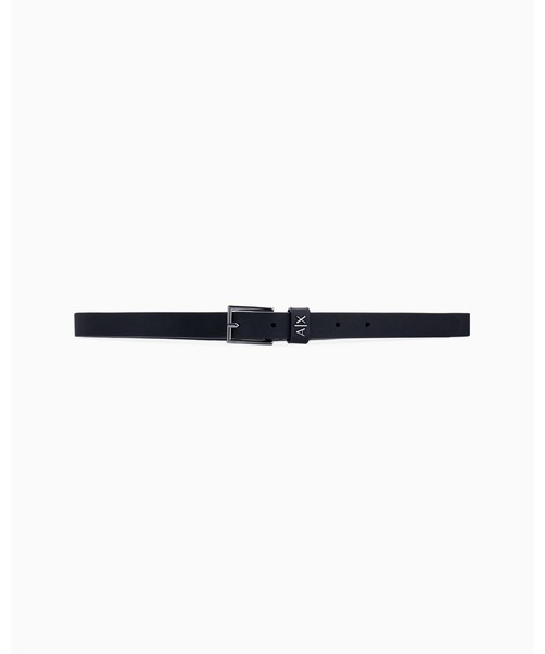 ARMANI EXCHANGE(アルマーニエクスチェンジ)の「【A|X アルマーニ エクスチェンジ】AX ロゴ レザーベルト(ベルト・メンズ・ブラック・75cm/80cm/85cm)」の1枚目の写真