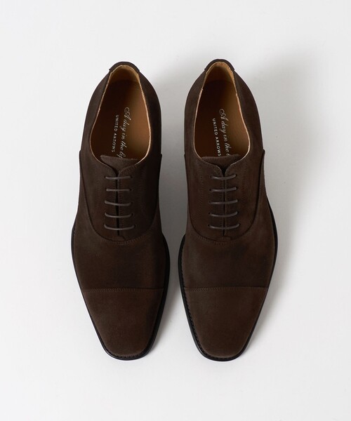 A DAY IN THE LIFE UNITED ARROWS(アデイインザライフユナイテッドアローズ)の「スエード ストレートチップ シューズ-撥水-<A DAY IN THE LIFE>(その他シューズ・メンズ・ダークブラウン/ブラック・7h/8/9/8h)」の4枚目の写真