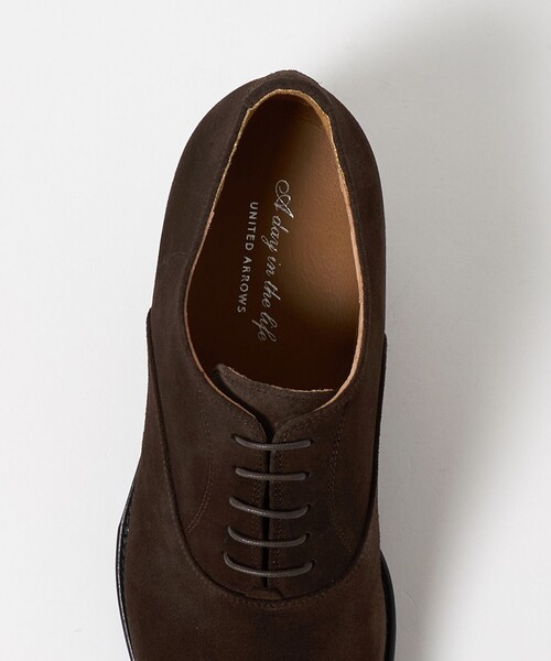 A DAY IN THE LIFE UNITED ARROWS(アデイインザライフユナイテッドアローズ)の「スエード ストレートチップ シューズ-撥水-<A DAY IN THE LIFE>(その他シューズ・メンズ・ダークブラウン/ブラック・7h/8/9/8h)」の8枚目の写真