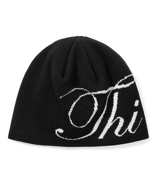 thisisneverthat ニット帽 ビーニー ネイビー Thi Logo No Cuff Beanie（ニットキャップ/ビーニー