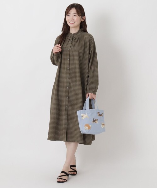 one'sterrace(ワンズテラス)の「FH キャンバスミニトート ドッグラン(トートバッグ・レディース・サックスブルー系8・99)」の10枚目の写真