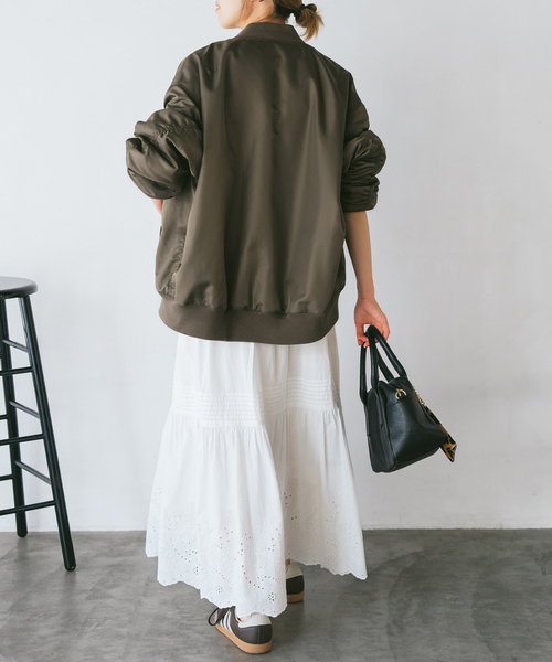 Spick & Span(スピックアンドスパン)の「《追加》ナイロンダブルジップブルゾン(その他アウター・レディース・ブラウン/カーキ・FREE)」の10枚目の写真