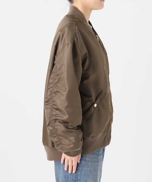 Spick & Span(スピックアンドスパン)の「《追加》ナイロンダブルジップブルゾン(その他アウター・レディース・ブラウン/カーキ・FREE)」の14枚目の写真