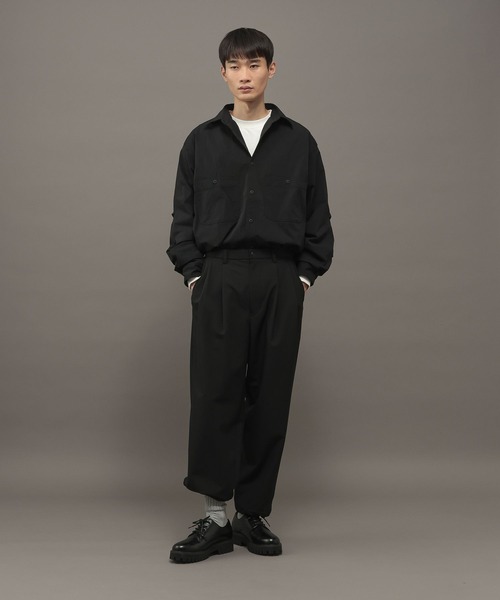 LAKOLE（ラコレ）の「TECHタフナイロン長袖シャツ / 1060185（シャツ/ブラウス・メンズ・カーキ/ブラック・X-LARGE/LARGE/MEDIUM）」の2枚目の写真