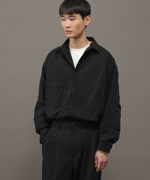 LAKOLE（ラコレ）の「TECHタフナイロン長袖シャツ / 1060185（シャツ/ブラウス・メンズ・カーキ/ブラック・X-LARGE/LARGE/MEDIUM）」の6枚目の写真
