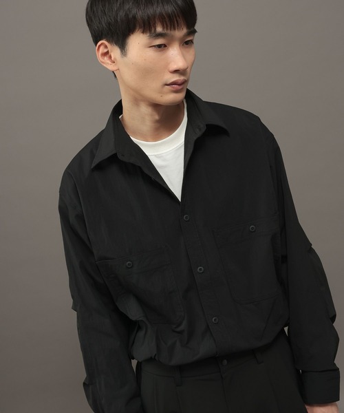LAKOLE（ラコレ）の「TECHタフナイロン長袖シャツ / 1060185（シャツ/ブラウス・メンズ・カーキ/ブラック・X-LARGE/LARGE/MEDIUM）」の13枚目の写真
