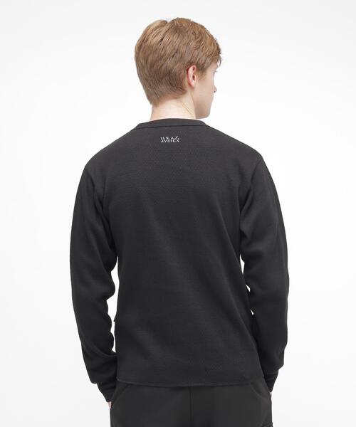 AVIREX(アヴィレックス)の「HONEYCOMB WAFFLE L/S CREW T-SHIRT /ハニカム ワッフル 長袖 Tシャツ / AVIREX / アヴィレックス(Tシャツ/カットソー・メンズ・ホワイト/ブラック/キナリ・S/XL/M/L)」の20枚目の写真