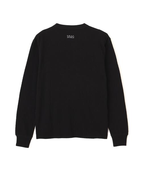 AVIREX(アヴィレックス)の「HONEYCOMB WAFFLE L/S CREW T-SHIRT /ハニカム ワッフル 長袖 Tシャツ / AVIREX / アヴィレックス(Tシャツ/カットソー・メンズ・ホワイト/ブラック/キナリ・S/XL/M/L)」の22枚目の写真