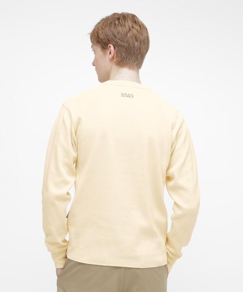 AVIREX(アヴィレックス)の「HONEYCOMB WAFFLE L/S CREW T-SHIRT /ハニカム ワッフル 長袖 Tシャツ / AVIREX / アヴィレックス(Tシャツ/カットソー・メンズ・ホワイト/ブラック/キナリ・S/XL/M/L)」の13枚目の写真