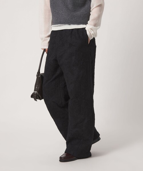 BEAUTY&YOUTH UNITED ARROWS（ビューティーアンドユースユナイテッドアローズ）の「ジャガード ペイズリー エンブロイダリー ドローストリングパンツ（その他パンツ・レディース・ブラック/ナチュラル・M/S）」の10枚目の写真
