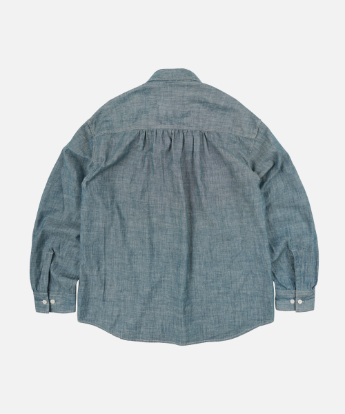 FRIZMWORKS(フリズムワークス)の「KUROKI CHAMBRAY HALF ZIP SHIRT _ WASHED BLUE(シャツ/ブラウス・メンズ・その他・SMALL/MEDIUM/LARGE/X-LARGE)」の3枚目の写真