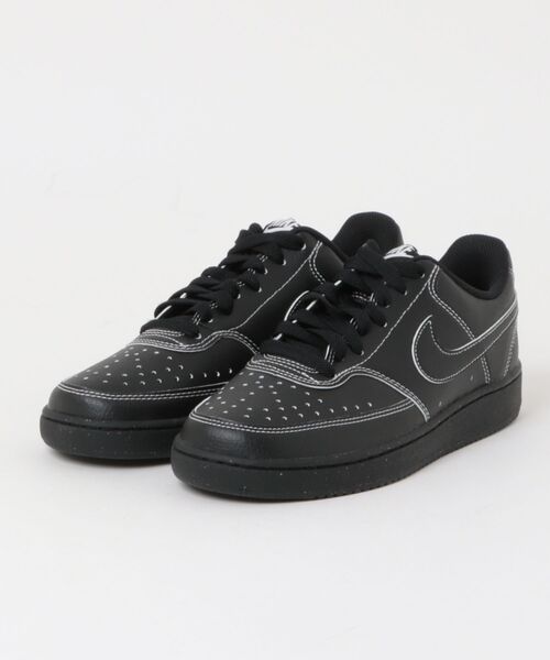 NIKE(ナイキ)の「NIKE ナイキ COURT VISION LO NN コート ビジョン LO NN MDH2987 013BLACK/BLACK(スニーカー・メンズ・ブラック・24.0cm/24.5cm/25.0cm/25.5cm/26.0cm/26.5cm/27.0cm/27.5cm/28.0cm/28.5cm/29.0cm)」の1枚目の写真