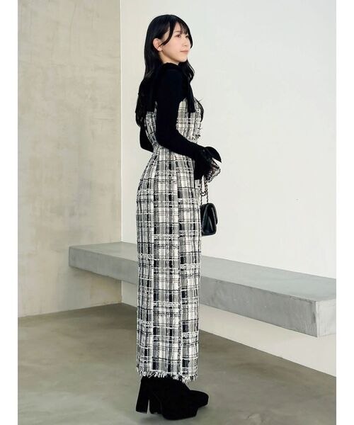 dazzlin（ダズリン）の「ショルダーリボンツイードワンピース（ワンピース・レディース・アイボリー/その他1・SMALL/MEDIUM）」の16枚目の写真