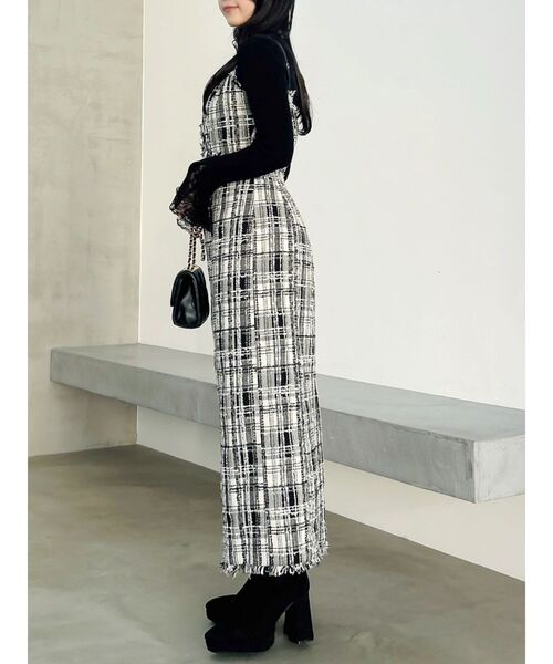 dazzlin（ダズリン）の「ショルダーリボンツイードワンピース（ワンピース・レディース・アイボリー/その他1・SMALL/MEDIUM）」の18枚目の写真