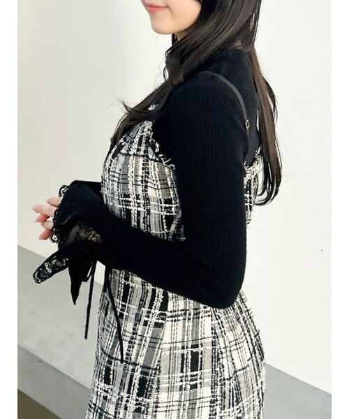dazzlin（ダズリン）の「ショルダーリボンツイードワンピース（ワンピース・レディース・アイボリー/その他1・SMALL/MEDIUM）」の21枚目の写真