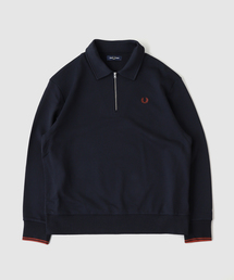 FRED PERRY / フレッドペリー HALF ZIP COLLARED SWEATSHIRT