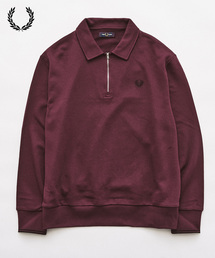 FRED PERRY / フレッドペリー HALF ZIP COLLARED SWEATSHIRT