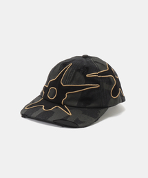 P.A.M.（パム）の「【P.A.M/パム】DISTRESSED URCHIN TAG BASEBALL CAP（BLACK WASH）（キャップ）」